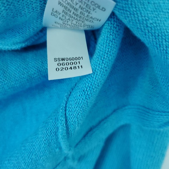 J. Jill Blue Linen Blend Draped Open Front Cardigan L Airy Soft Relaxed Modest - Picture 9 of 11